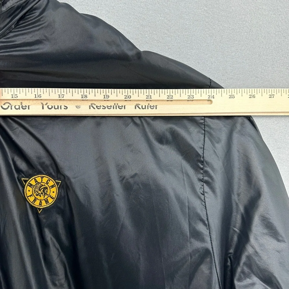 VTG IZOD CLUB Match Frame Black Lightweight Zip Up Hooded Windbreaker Jacket 2XL